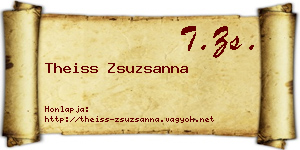 Theiss Zsuzsanna névjegykártya