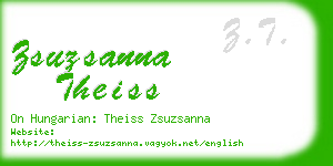 zsuzsanna theiss business card